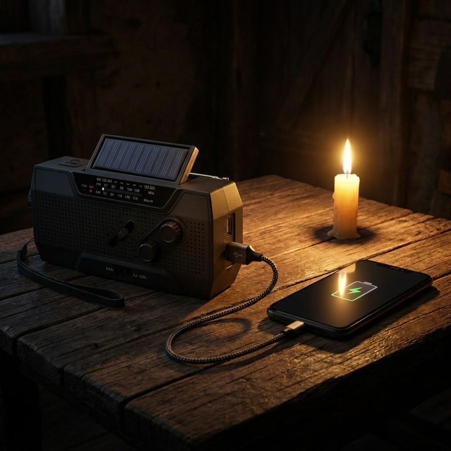 THE SIGNAL — Hand Crank Solar Emergency Radio