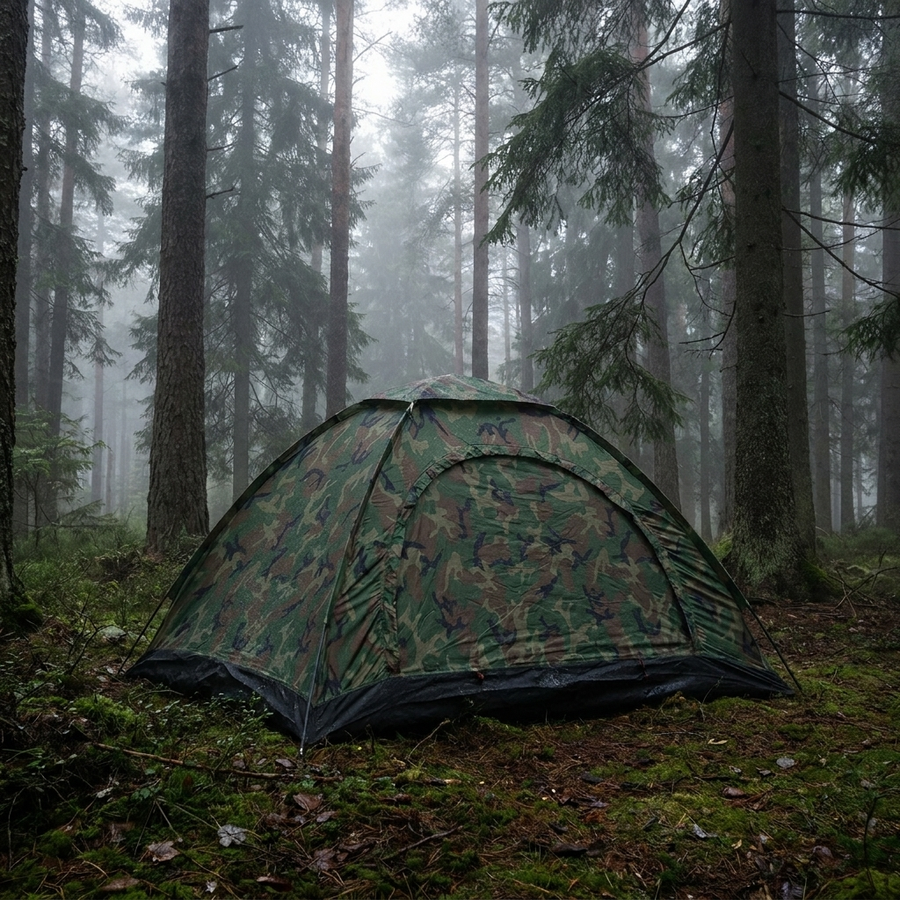 THE BLIND — CAMOUFLAGE WATERPROOF SURVIVAL TENT